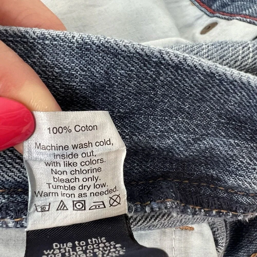 J.CREW Size 36x28 Jeans Driggs‎ Slim Fit 100% Cotton Denim Blue C9885 Straight